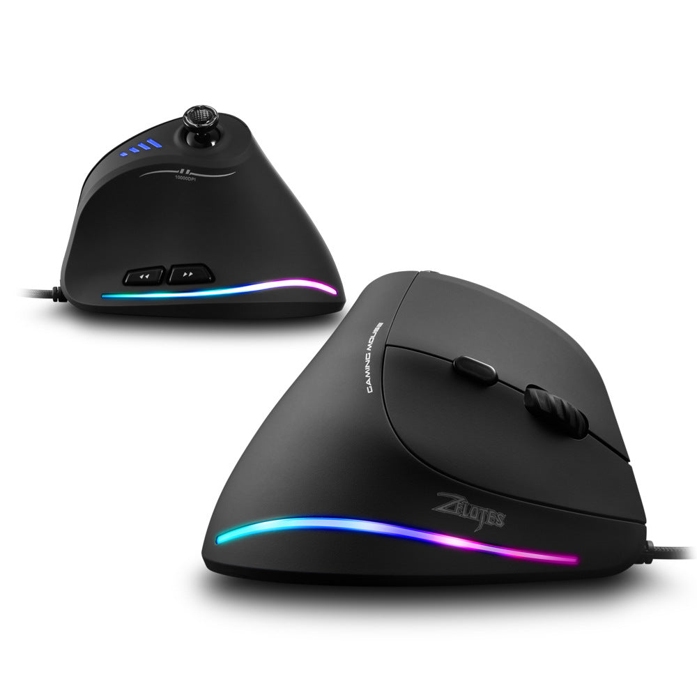 Master C18RGB Vertical Mouse Grip Ergonomic Joystick Game Wired Mouse Notebook Mouse - V.I.P Digital Presence