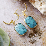 Copper Natural Stone Dangle Earrings - V.I.P Digital Presence