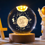 Starry Sky 3D Micro Landscape Crystal Ball Home Desktop Creative Interior Carving White Crystal Ball Ornament Craft Gift product - V.I.P Digital Presence