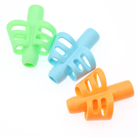 Two-Finger Pen Holder Silicone Baby Learning Writing Tool Correction Device Pencil Set Stationery 3 Piece Set Gift 2 Piece Fish - V.I.P Digital Presence