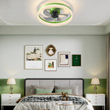 Ceiling Fans with Lights Dimmable LED Embedded installation of thin modern ceiling fans(Green) - V.I.P Digital Presence