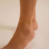Versatile Sparkling Thin Chain Metal Wind Foot Chain Style Beach Anklet Set - V.I.P Digital Presence