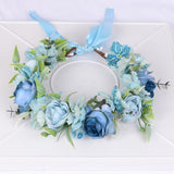 Mori series dried flower wreath bridal headdress crown hairdress wedding accessories Beach Resort studio props - V.I.P Digital Presence