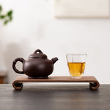 Retro - style Walnut Tea Tray, Wooden Soap - scented Candle Holder, Household Grocery Desktop Storage Box & Decorative Plate - V.I.P Digital Presence