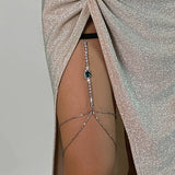 Lolita lace sexy leg ring body chain spicy girl beach fringe rhinestone thigh chain - V.I.P Digital Presence