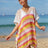 Cutout Striped Cover-Up with Tassel - V.I.P Digital Presence