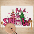 Cake linen placemat Christmas kitchen restaurant decoration insulation mat printed snowman table mat - V.I.P Digital Presence