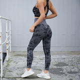 2PCS Camouflage Camo Yoga Set Sports Wear For Women Gym Fitness Clothing Booty Yoga Leggings + Sport Bra GYM Sport Suit Femme - V.I.P Digital Presence