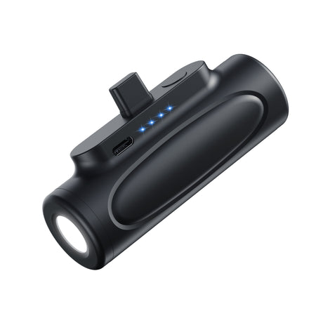 New creative power bank flashlight outdoor LED mini capsule portable fast charge 5000mAh power bank - V.I.P Digital Presence