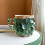 Healing & Spiritual Gifts: New Multi-Color Natural Mineral Crystal Mug. Colorful Crystal Christmas Mug for Coffee, Perfect for Festival. - V.I.P Digital Presence