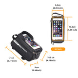 Bolsa para bicicleta, bolsa para viga delantera, bolsa para tubo superior, bolsa para bicicleta de montaña, bolsa de gran capacidad para teléfono móvil, equipo para montar en bicicleta 