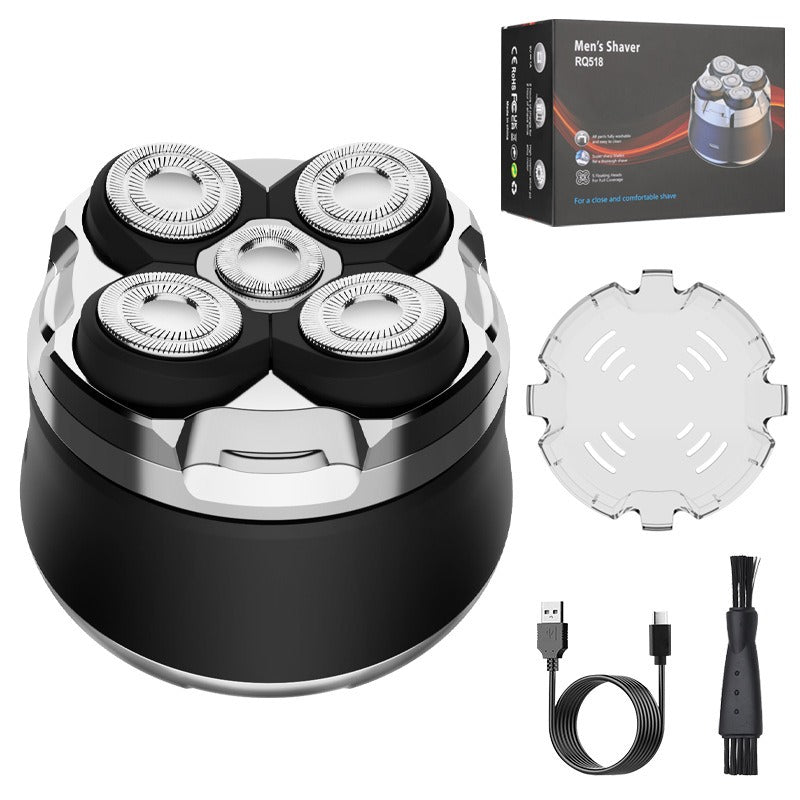 Full body wash 5-point shaver men's rechargeable shaver beard razor bald head machine - V.I.P Digital Presence