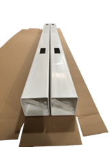 Line Post for White Vinyl Routed Fence Caps Included set of 2 - V.I.P Digital Presence