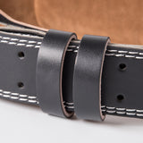 Belt protection fitness men's and women's deep squat hard pull weightlifting belt PU leather - V.I.P Digital Presence