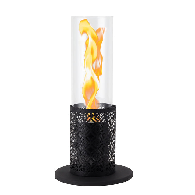 Fireplace circular small plug-in torch hurricane flame long glass tube alcohol lamp - V.I.P Digital Presence