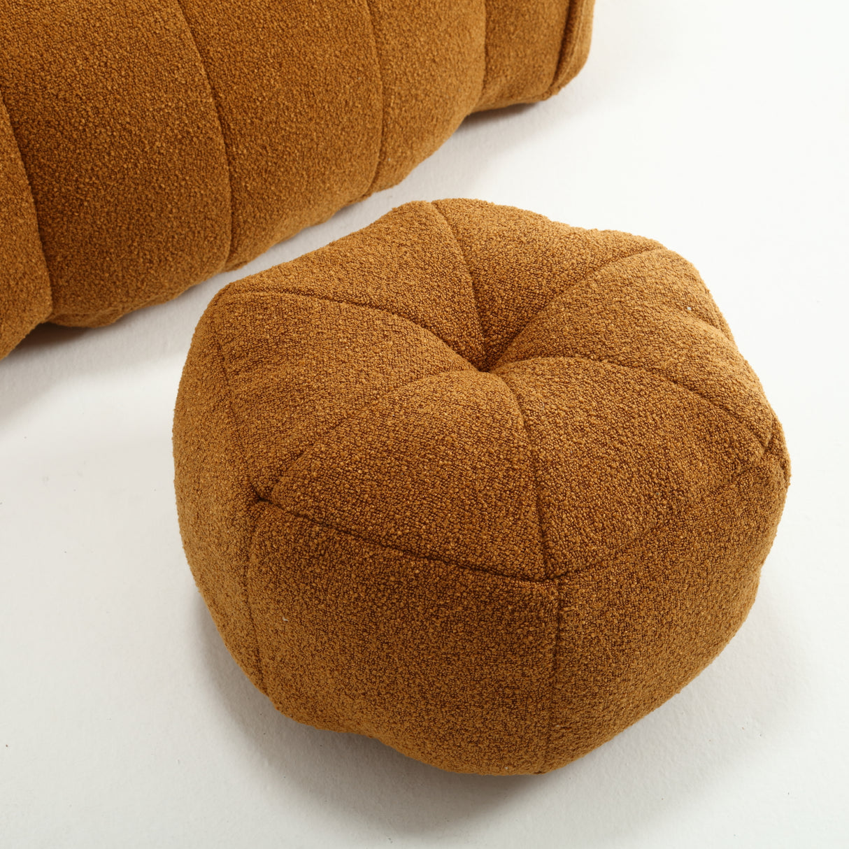 Soft Bean Bag Chair with High Resilient Foam(Chips)for living room and bedroom Comfortable Square Lazy Sofa with Footstool - V.I.P Digital Presence