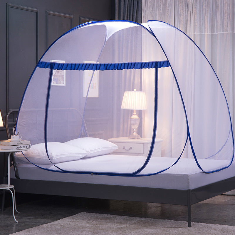 Mongolian bag mosquito net installation-free steel wire bottomless folding single-door magic mosquito net Mosquito net - V.I.P Digital Presence