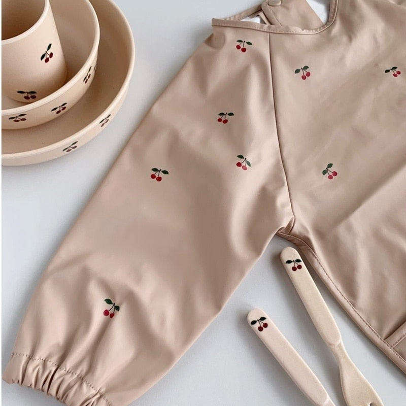 Baby Bibs Waterproof Infant Eating Bib with Pocket Children Drawing Machine Washable Long Sleeve Apron Kid Burp Cloth Baby Stuff - V.I.P Digital Presence