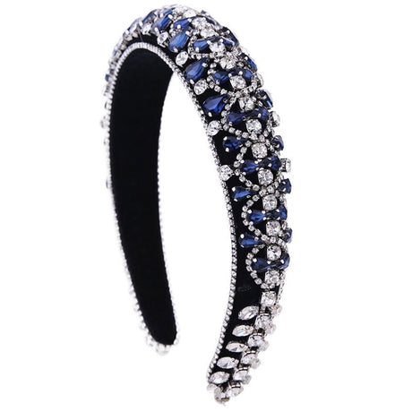Baroque sparkling colored rhinestone sponge head hoop - V.I.P Digital Presence