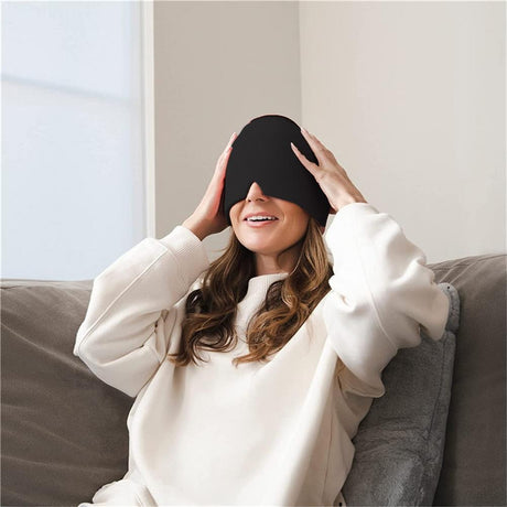 Migraine Relief Hat Ice Pack Headache Relief Gel Eye Mask Cold Therapy Migraine Face Mask Elastic Bag - V.I.P Digital Presence