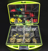 LEO 100Pcs/box Fly Fishing Accessories Box with Fishhooks Float Lead Sinker Swivel Connector Beads - V.I.P Digital Presence