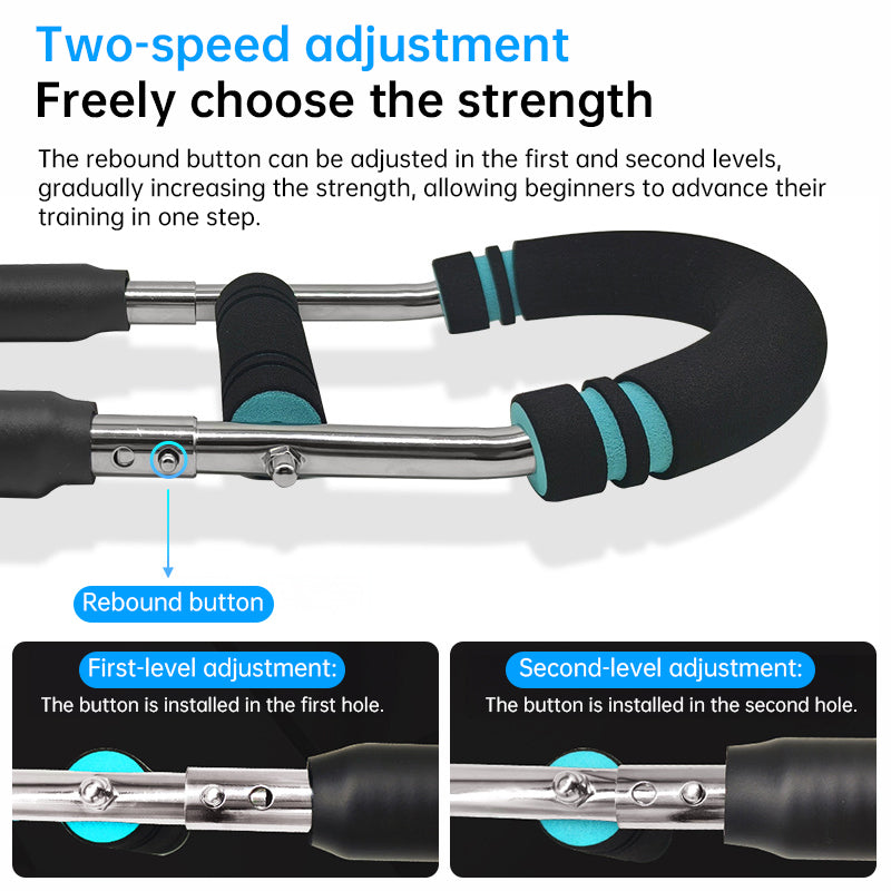 Adjustable Spring Twister Arm Exerciser: Strengthen forearms, triceps & chest. Portable home fitness gear. - V.I.P Digital Presence