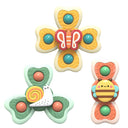 3pcs cartoon baby bath toy bee butterfly snail insect cute rotating fidget spinner toy with suction cup for kids gifts wholesale - V.I.P Digital Presence