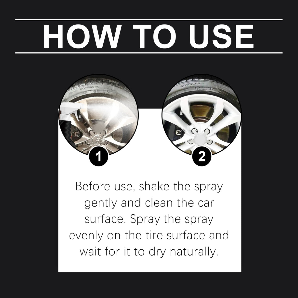 Auto Tire Shine Spray Auto Tire Clean Polishing Coating Liquid Coating Agent - V.I.P Digital Presence