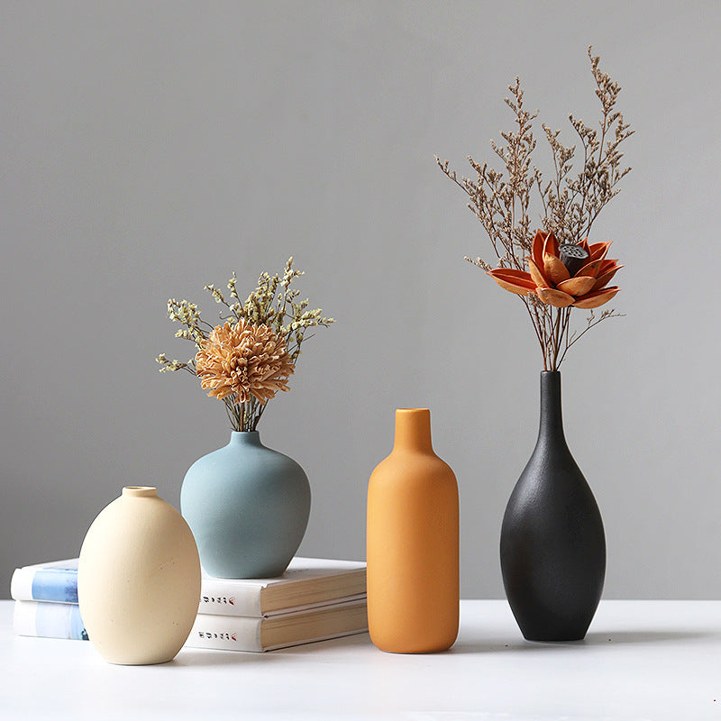 Ceramic vase set three piece set vase decoration and decoration home decor living room flower arrangement modern floral ware - V.I.P Digital Presence