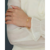 925 Sterling Silver Double Layer Heart-shaped Bracelet  for Women Girl Korean Style Small Fresh Summer Bracelet - V.I.P Digital Presence