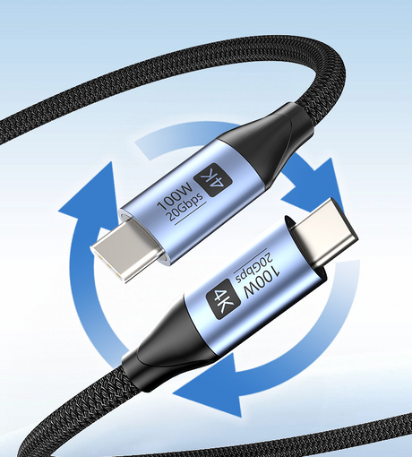 Data cable 100W mobile phone computer fast charging hard drive high-speed transmission 4k screen mirroring - V.I.P Digital Presence