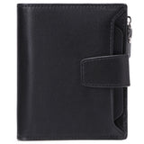 Men's short genuine leather wallet first layer cowhide Korean style fashion casual wallet driver's license wallet father's day gift - V.I.P Digital Presence