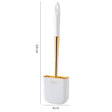 Luxury Toilet Brush Wall Mounted Holder Silicone Flat Head Cleaning Brush Corner Gap Cleaner - V.I.P Digital Presence