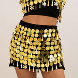 Cyberpunk nightclub style sexy slim fit backpack skirt Body Chain - V.I.P Digital Presence