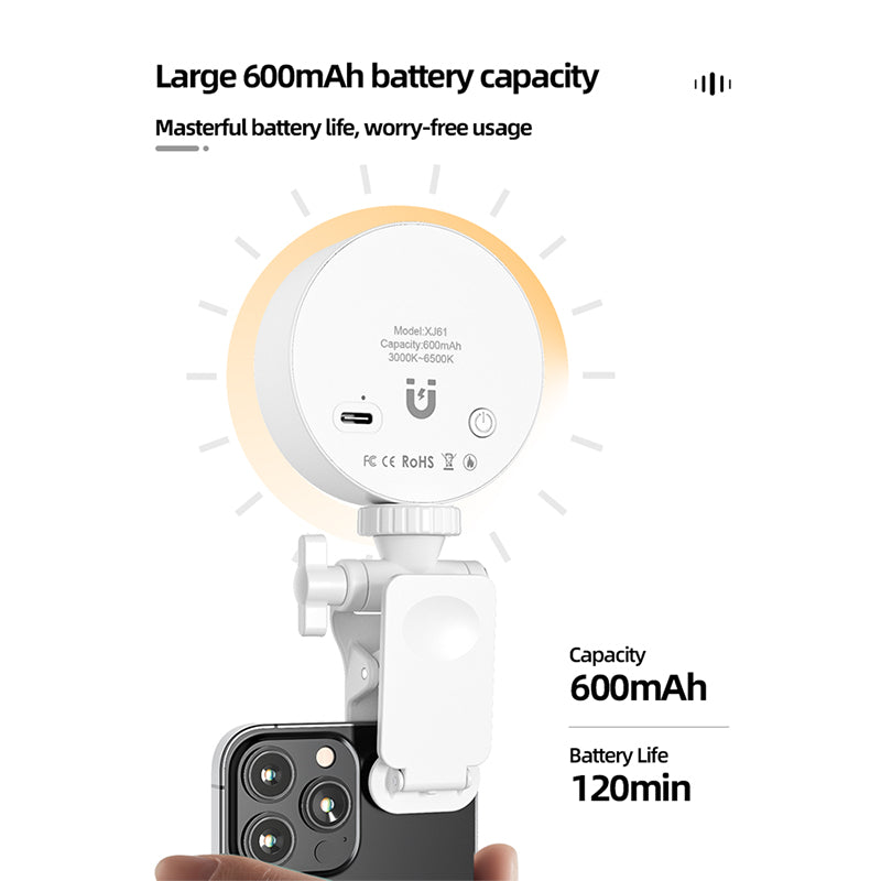 Mini fill light, mobile tofu selfie light, video conference live light, magnetic pocket light - V.I.P Digital Presence
