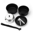 Non-stick coating aluminum alloy cover pot kettle lightweight portable camping pot frying pan outdoor picnic pot set - V.I.P Digital Presence