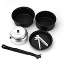 Non-stick coating aluminum alloy cover pot kettle lightweight portable camping pot frying pan outdoor picnic pot set - V.I.P Digital Presence