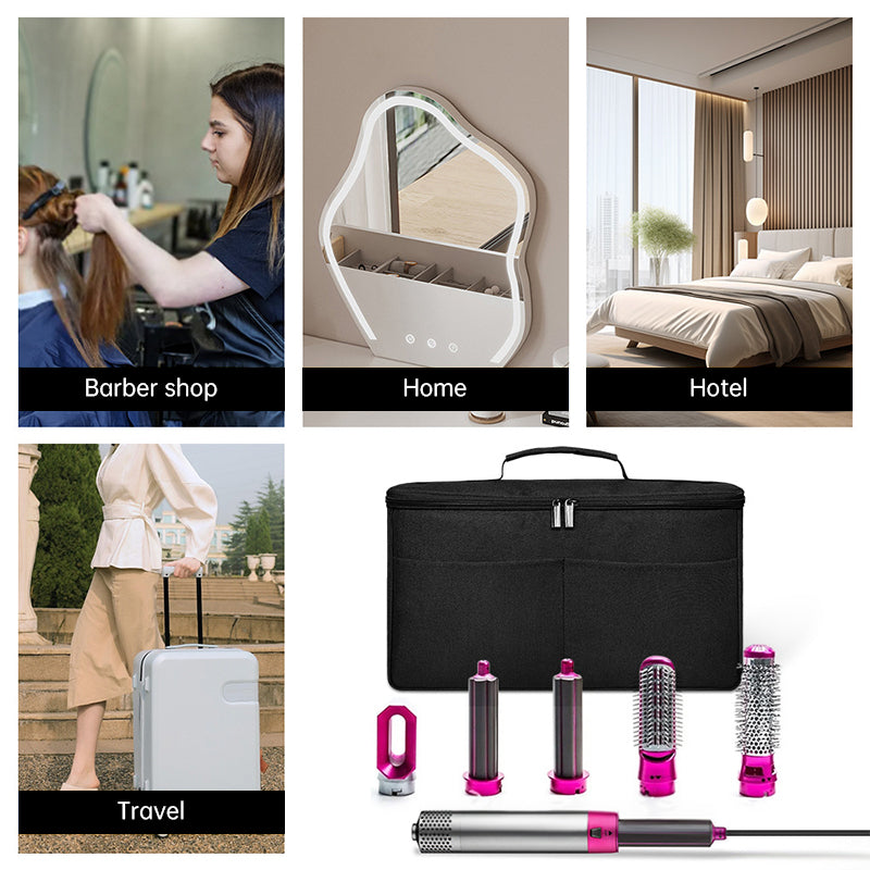 travel storage bag compatible with Dyson Airwrap Styler, a portable organizer with multi-pockets for hair curler and attachments - V.I.P Digital Presence