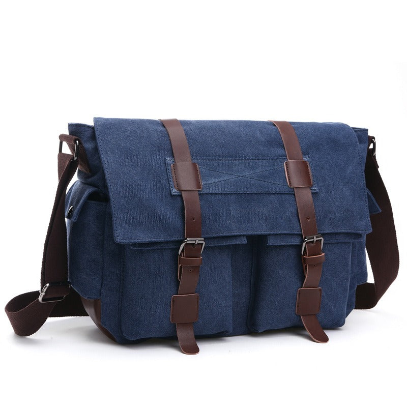 Men Business Messenger Bags For Men Shoulder Bag vintage Canvas Crossbody Pack Retro Casual Office Travel Bag - V.I.P Digital Presence