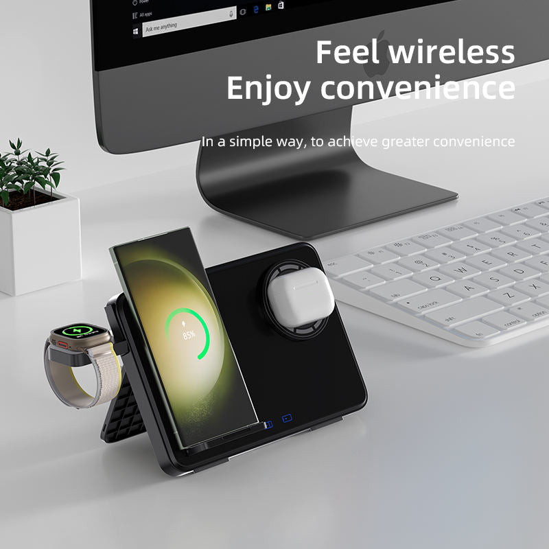 New 3-in-1 wireless charger suitable for iPhone lWatchAirpods 15W Samsung wireless charger - V.I.P Digital Presence