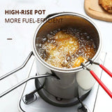 Oil Fryer, Household Deep Pot, Stainless Steel Gas Mini Pot, Japanese Style, with Filter Screen, Oil Saving Small Fryer - V.I.P Digital Presence