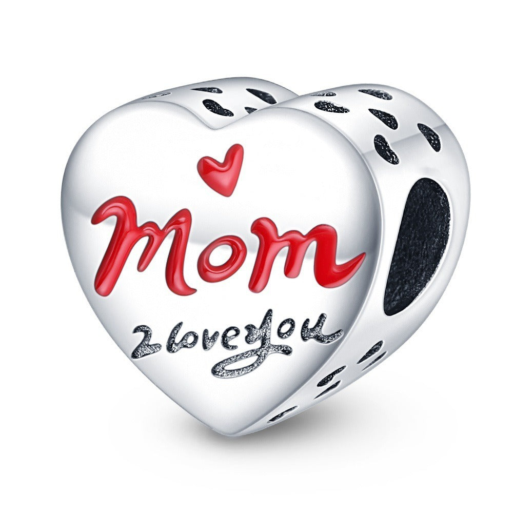 Mother's Day heart-shaped blessing pendant birthday gift DIY jewelry accessories - V.I.P Digital Presence