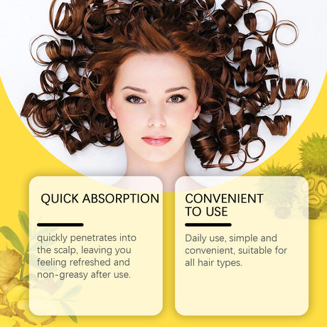 Ginger Hair Essential Oil Ginger Plant Extract Gently Nourishes And Moisturizes Hair And Scalp - V.I.P Digital Presence