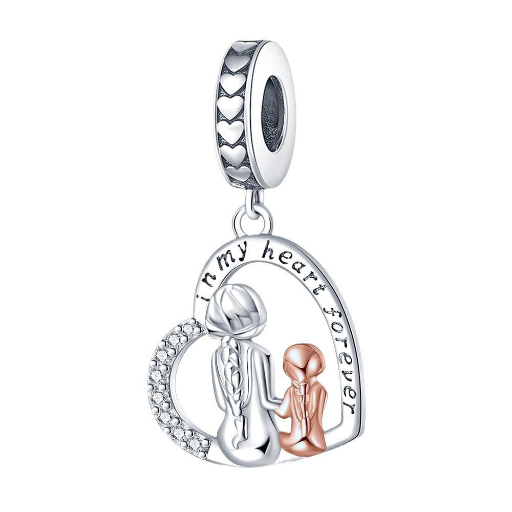 Mother's Day heart-shaped blessing pendant birthday gift DIY jewelry accessories - V.I.P Digital Presence