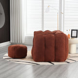 Soft Bean Bag Chair with High Resilient Foam(Chips)for living room and bedroom Comfortable Square Lazy Sofa with  Footstool - V.I.P Digital Presence