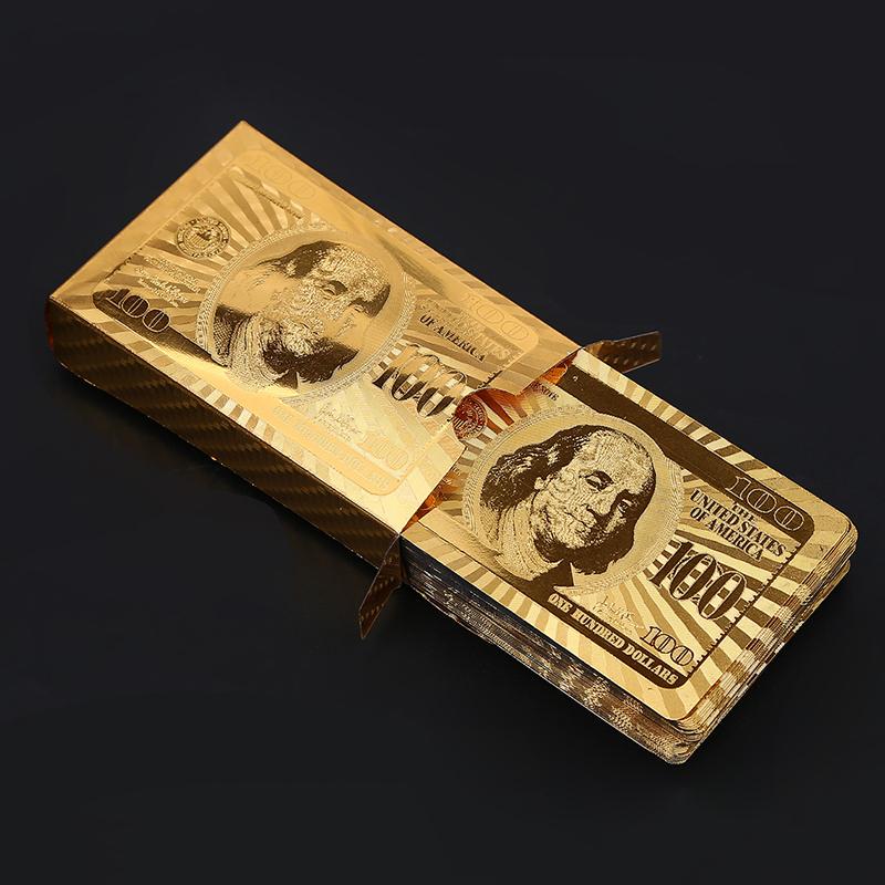 Waterproof Luxury Platinum Foil Poker Playing Cards Gold Plated Porker Cards - V.I.P Digital Presence