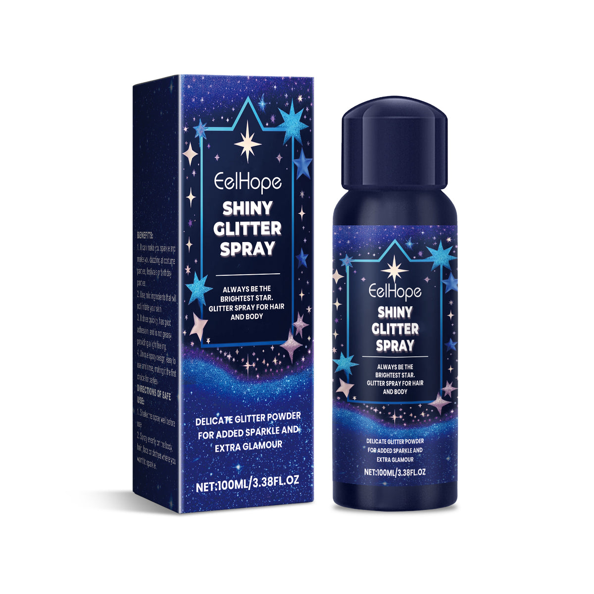 Body Glitter Spray, Facial Collarbone Hair Highlighter Spray To Brighten Glitter Ball Festive Carniva - V.I.P Digital Presence