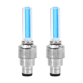 FORAUTO 2PCS Car Wheel LED Light Motocycle Bike Light Tire Valve Cap Decorative Lantern Tire Valve Cap Flash Spoke Neon Lamp - V.I.P Digital Presence