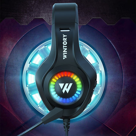 Head mounted gaming headphones wired e-sports luminous earphones mobile phones computers cool anchor headphones - V.I.P Digital Presence