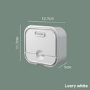 Non Perforated Wall Mounted Soap Storage Rack With Double Layer Drainage Flip Cover For Toilet Storage Household Soap Box - V.I.P Digital Presence